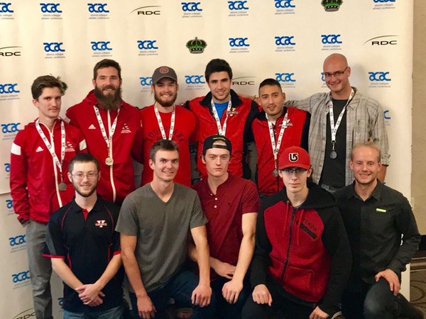 The Augustana Vikings men's cross country team captured a silver medal at the provincial meet in Red Deer Oct. 28. Joedy Dalke (back row, far left) led the team by placing fourth.